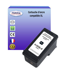 Cartouche compatible avec HP PhotoSmart C5250, C5270, C5273, C5275 remplace HP 350XL - Noire - 25ml -T3AZUR