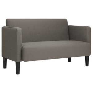 vidaXL Canapé causeuse gris clair 109 cm tissu velours côtelé
