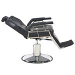 vidaXL Chaise de barbier Noir 72x68x98 cm Similicuir