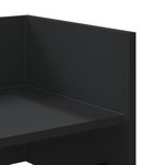 vidaXL Étagère murale noir 70 5x35x30 5 cm bois d'ingénierie