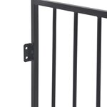 vidaXL Clôture de cheminée pour animaux de compagnie Noir Acier