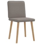 vidaXL Chaises à manger lot de 2 taupe tissu