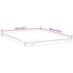 vidaXL Protège-matelas blanc 160x200 cm imperméable