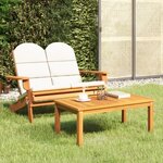 vidaXL Ensemble de salon de jardin Adirondack 2 Pièces bois acacia solide