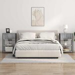 vidaXL Cabinet de chevet Sonoma gris 55 x 31 x 76 cm Bois d'ingénierie