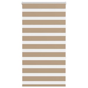 vidaXL Store zèbre marron sable largeur du tissu 85 9 cm polyester