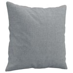 vidaXL Ensemble de canapés 3 Pièces coussins gris clair tissu
