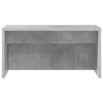 vidaXL Bureau mural Gris béton 60 x 45 x 30 cm Bois d'ingénierie