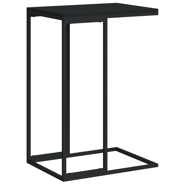 vidaXL Table d'appoint Noir 40x30x59 cm Bois d'ingénierie