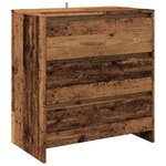 vidaXL Buffet 3 Pièces vieux bois bois d'ingénierie