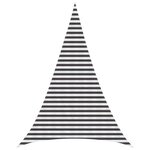 vidaXL Voile d'ombre 4 x 5 x 5 m HDPE Triangulaire Anthracite et blanc