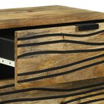 vidaXL Chevet - Dimensions : 50x33x60 cm en bois de manguier massif.
