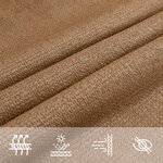 vidaXL Voile d'ombrage 160 g/m² Taupe 2 5x4 m PEHD