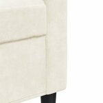 vidaXL Ensemble de canapés 2 Pièces avec coussins Crème Velours