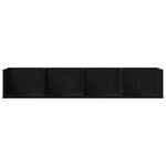 Étagère murale CD vidaXL Chêne noir 100x18x18 cm en bois d'ingénierie