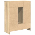 vidaXL Buffet avec tiroirs et portes chêne sonoma 73x31x90 cm