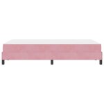 vidaXL Lit à ressorts avec matelas Rose 120 x 190 cm tissu