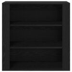 vidaXL Meuble mural Chêne noir 80 x 33 x 80 cm Bois d'ingénierie