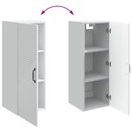 vidaXL Armoire Murale Blanc 33 x 34 5 x 90 cm Bois d'ingénierie