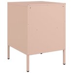 vidaXL Tables de chevet 2 Pièces rose 36x39x50 5 cm acier