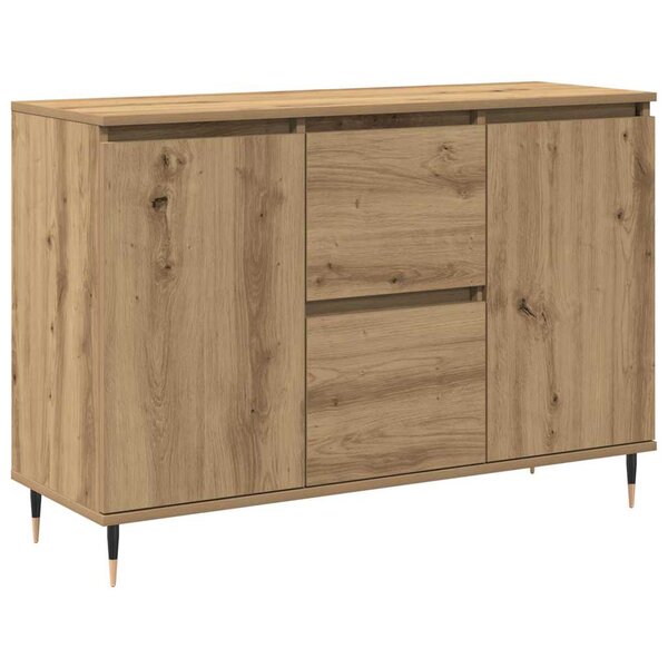 vidaXL Buffet chêne artisanal 101.5 x 35 x 70 cm Bois d'ingénierie