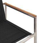 Set de Dîner de Jardin vidaXL de 7 Pièces en Teck Massif