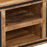 vidaXL Meuble TV avec portes 105x35x36 cm bois massif de manguier