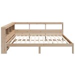 vidaXL Lit bibliothèque sans matelas 135x190 cm bois de pin massif