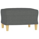 vidaXL Ensemble de canapés 4 Pièces avec coussins Gris foncé Tissu