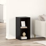 vidaXL Meuble TV Chêne noir Bois d'ingénierie