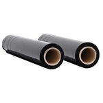 vidaXL Film étirable 2 Pièces noir 30 μm 50 cm x 150 m