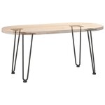 vidaXL Pieds en épingle à cheveux pour table basse 4 pièces Anthracite 42 cm Acier massif