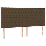 vidaXL Cadre de lit sans matelas marron foncé 180x200 cm tissu