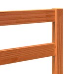 vidaXL Tête de lit Marron cire 105.5 x 4 x 104 cm Bois massif en pin