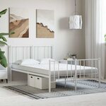 vidaXL Matelas en mousse blanc 120x210 cm 7 zones dureté 20 ILD