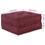 vidaXL Unité de canapé modulaire 4 Pièces Marron Tissu
