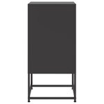 vidaXL Tables de chevet 2 Pièces noir 36x39x78 cm acier