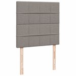 vidaXL Sommier à lattes de lit avec matelas Taupe 80x200 cm Tissu