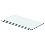 vidaXL Panneaux d'étagère 2 Pièces Verre Transparent 40 x 15 cm
