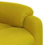 vidaXL Fauteuil inclinable électrique jaune Velours