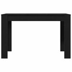 vidaXL Table à dîner chêne noir 120x60x76 cm bois d'ingénierie