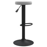 vidaXL Tabourets de bar lot de 2 gris clair velours
