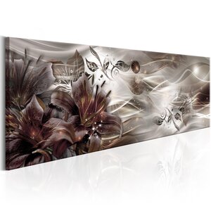Tableau - flowery galaxy l x h en cm 120x40