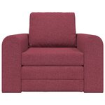 vidaXL Canapé Lit au Sol 2-en-1 Rouge Bourgogne 98x71x83 cm Tissu