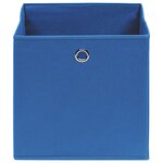 vidaXL Boîtes de rangement 10 Pièces Tissu intissé 28x28x28 cm Bleu