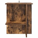 vidaXL Table basse Chêne fumé 40 x 30 x 49 cm Bois d'ingénierie