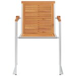 vidaXL Chaises de jardin lot de 4 avec coussins Bois d'acacia massif