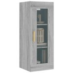 vidaXL Armoire murale suspendue Sonoma gris 34 5x34x90 cm