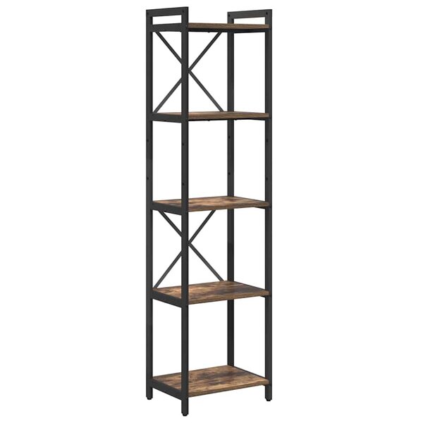 vidaXL Étagère Chêne fumé 40 x 30 x 155 cm Bois d'ingénierie
