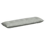 vidaXL Coussin de Dos Gris clair 160 x 50 cm Tissu en velours côtelé